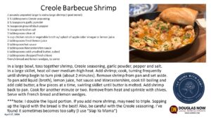 Creole Barbecue Shrimp