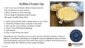 At Home with Pam - Buffalo Chicken Dip