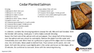 At Home with Pam | Cedar Planked Salmon