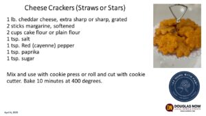At Home with Pam - Cheese Crackers