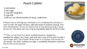 At Home with Pam - Peach Cobbler