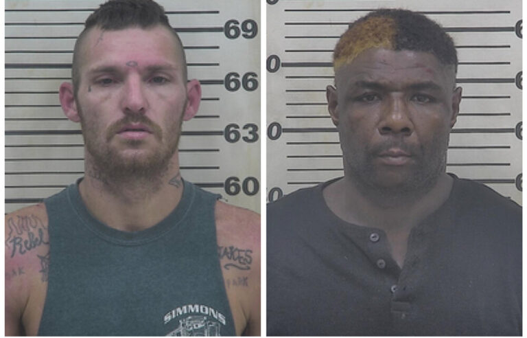 Deputies arrest one suspect for aggravated assault, another for giving false information to officers after woman’s throat, arm cut