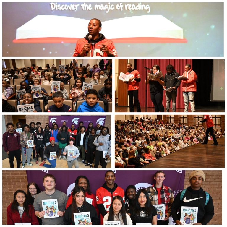 Reading champion and former UGA, NFL player Malcolm Mitchell hosts literacy rally at CHS