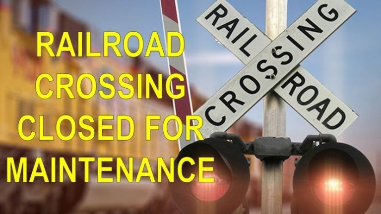 Several railroad crossings closed for maintenance earlier than expected