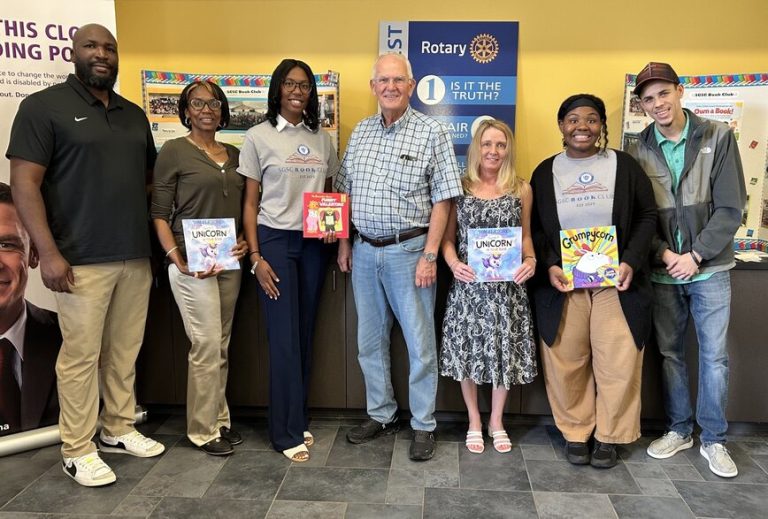 Douglas Rotary joins SGSC Book Chat Club in literacy project