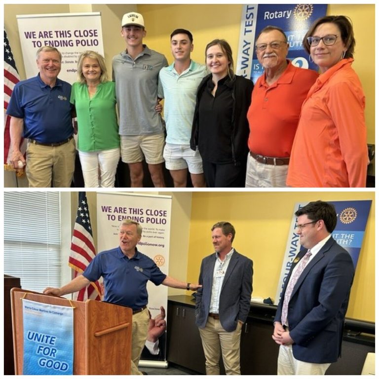 Douglas Rotary celebrates CCA’s Blake Bryant, inducts new members