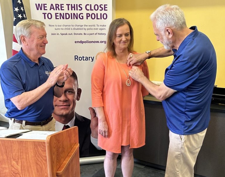 Douglas Rotary inducts April Merritt as newest Rotarian