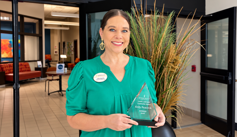 Peacock receives Lewis I. Brinson Sr. Leadership Award